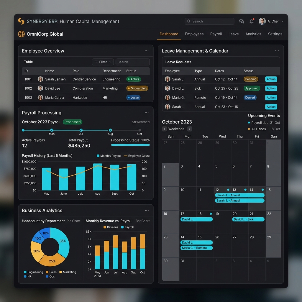 Enterprise ERP System and Business Automation Project
