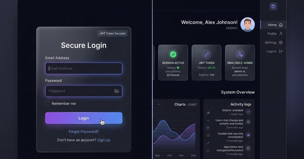 Auth Login & Dashboard